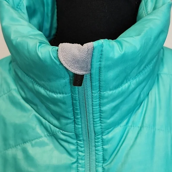 Columbia Women's White Out II Teal Puffer Jacket Size L Omni-Heat Thermal Lining - Picture 2 of 16